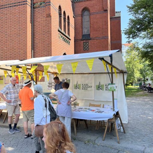 Stand auf dem Gemeindefest der Trinitatisgemeinde